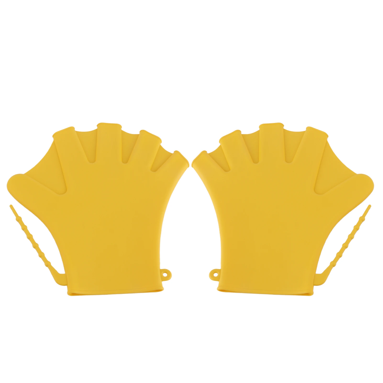 1 زوج قفازات السباحة Webbed اللياقة البدنية مقاومة للماء قفازات التدريب السيليكون السباحة الغوص قفاز السباحة التدريب القفازات