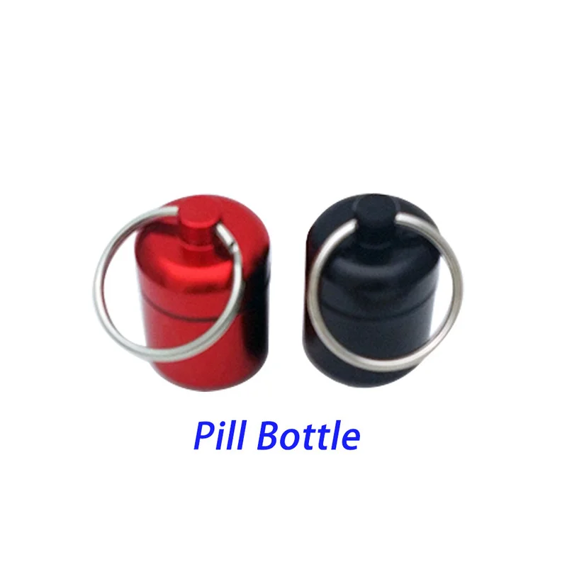 Hot Sale Portable Pill Box Container Mini Aluminium Pill Case Carry Bottle Case Hearing Protection Pocket Earplugs Box Keychain