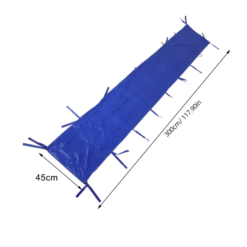 Canopy Rain Gutter Blue Oxford Cloth Waterproof Protection Canopy Tent Drainage Accessory Rain Gutter With Straps