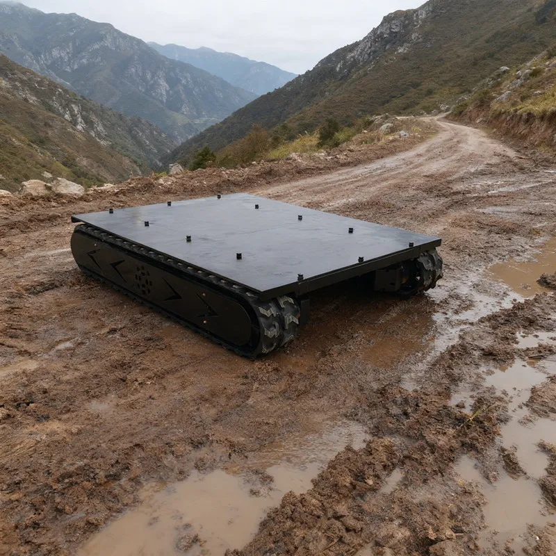 Electric remote control crawler chassis walking assembly, electric excavator crawler assembly mechanical chassis, wear-resistant