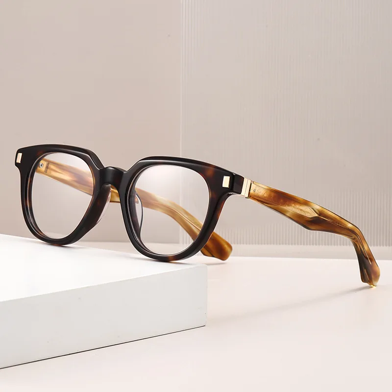 

Роскошная брендовая дизайнерская оправа для очков из ацетата для мужчин и женщин, модная оптическая оправа, оправа для очков унисекс