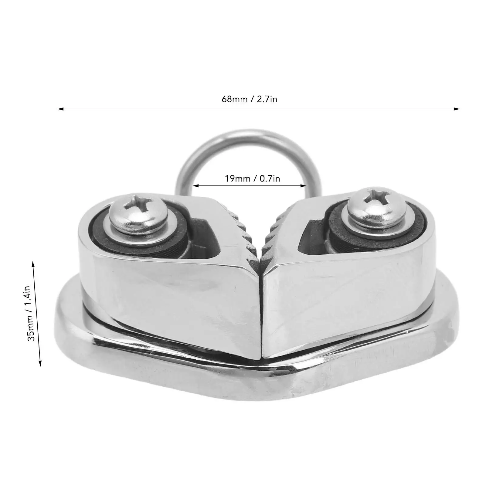 Fairlead-cornamusas de acero inoxidable 316, cornamusa resistente al óxido, deforma, fuerte sujeción, línea de alambre para canoa