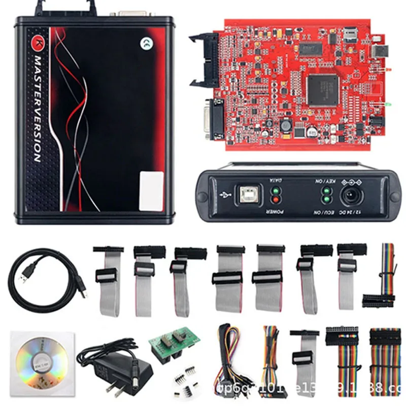 مبرمج KTAG V7.020 V2.25 أحمر PCB ECU اتصال بيانات غير محدود لأداة برمجة ECU لإصلاح السيارات