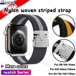 For Hello Watch 3 pro plus Strap Weave Breathable H14 H13 Ultra Smart Watch H12 PRO S8 Smartwatch Band Nylon woven striped Strap