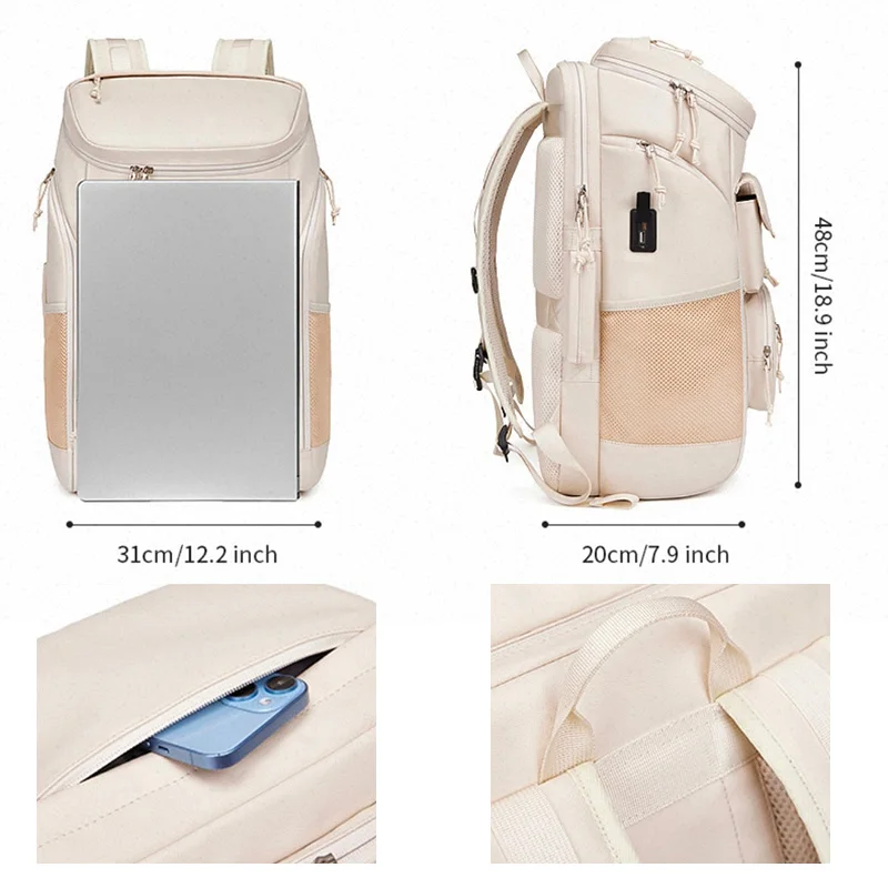 Unisex Multi functional Badminton Bag Waterproof Leisure Hiking Backpack Large Capacity Outdoor Sports Mountaineering Backpack