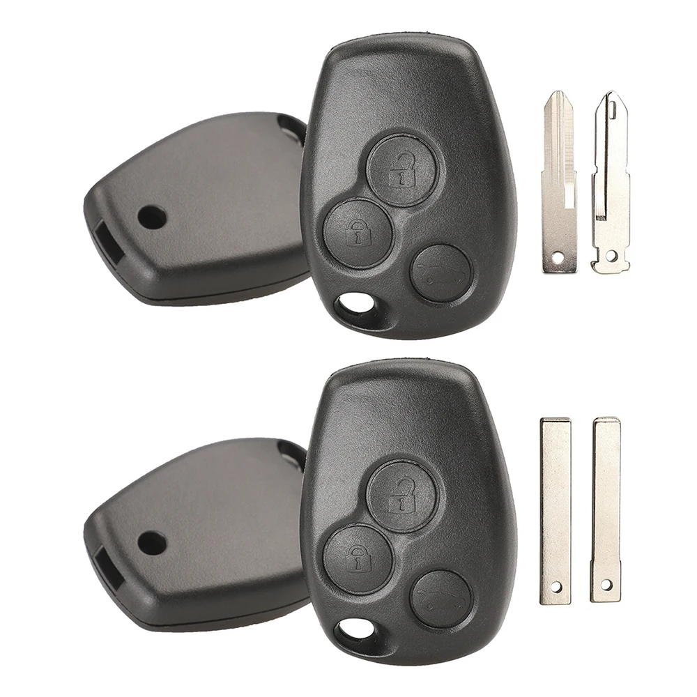 

1 шт., 3 кнопки, чехол для дистанционного ключа автомобиля, подходит для Renault Dacia Modus Clio 3 Twingo Kangoo 2, сменный корпус авто ключа