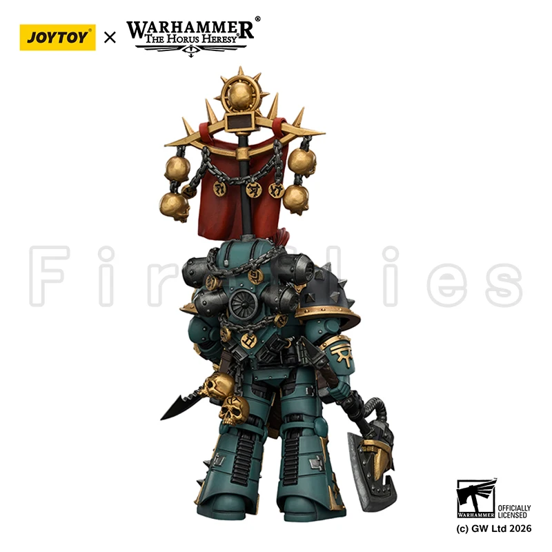 1/18 JOYTOY Action Figure The Horus Heresy Vheren Ashurhaddon Master of the True Sons, with the Axe Serpentis Anime