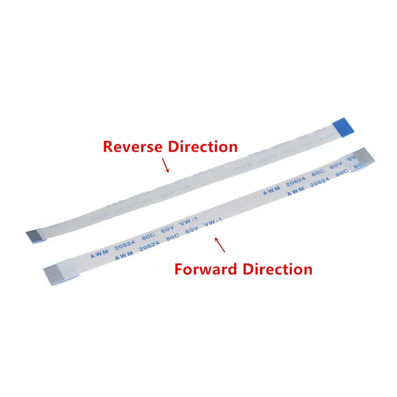 10pcs Flat Flexible Cable FFC FPC AWM 20624 80C 60V VW-1 in 0.5mm 1.0mm Various Pin Options for Electronics And Networking