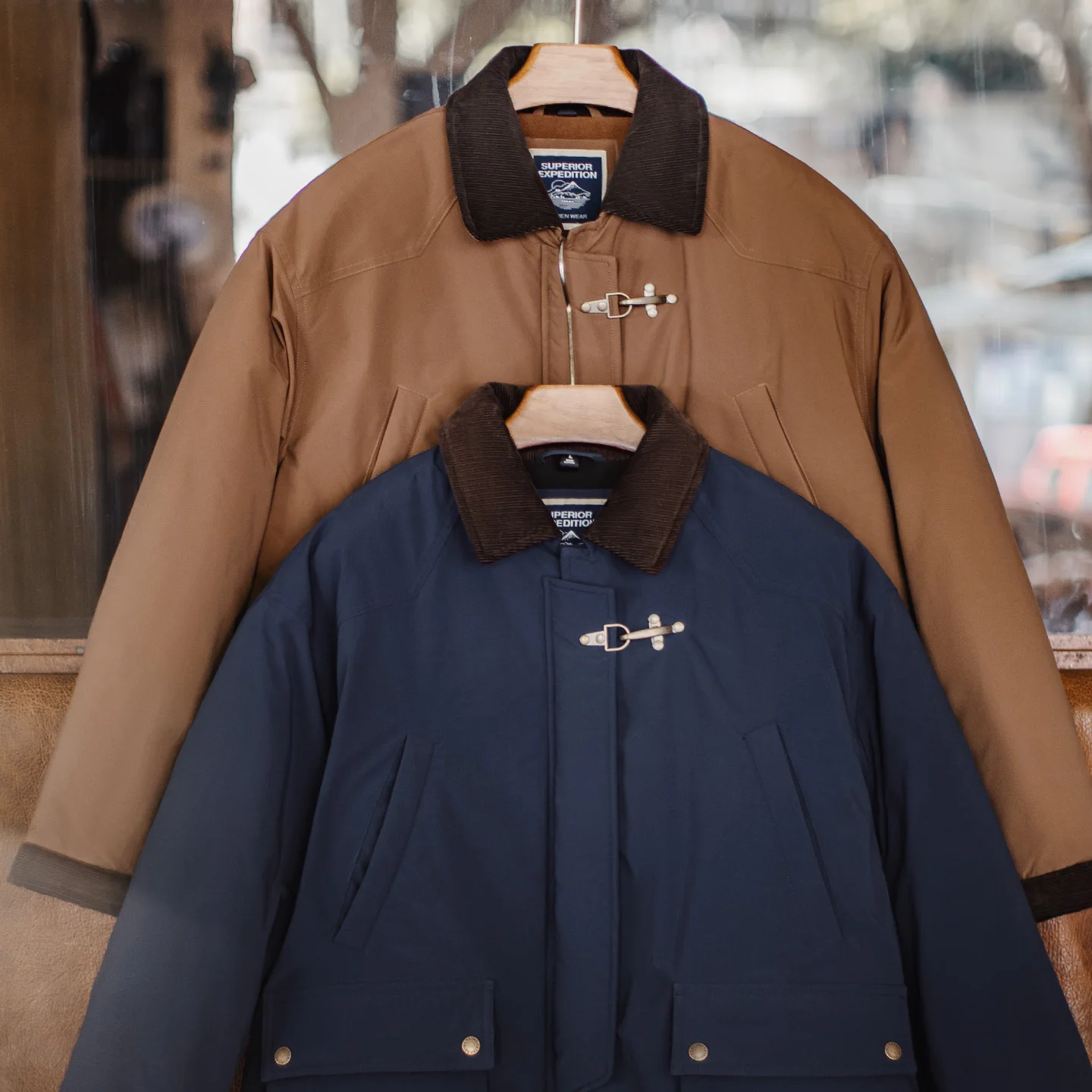 Maden Giacca da uomo vintage in cotone Safari Giacca da caccia imbottita calda Colletto in velluto a coste Cappotto da fienile Giacca a vento per l'inverno