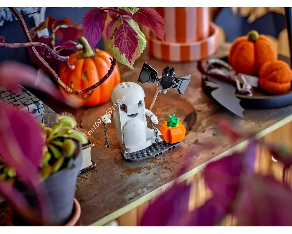New Halloween Celebration Series: Luminous Ghost And Jack-o'-lantern Assemble Building Blocks Toys Festival Decorate Gifts