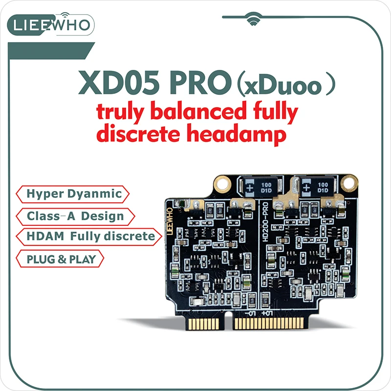 XD05 PRO Analog circuit audio cardr# truly balanced fully discrete headamp # xDuoo