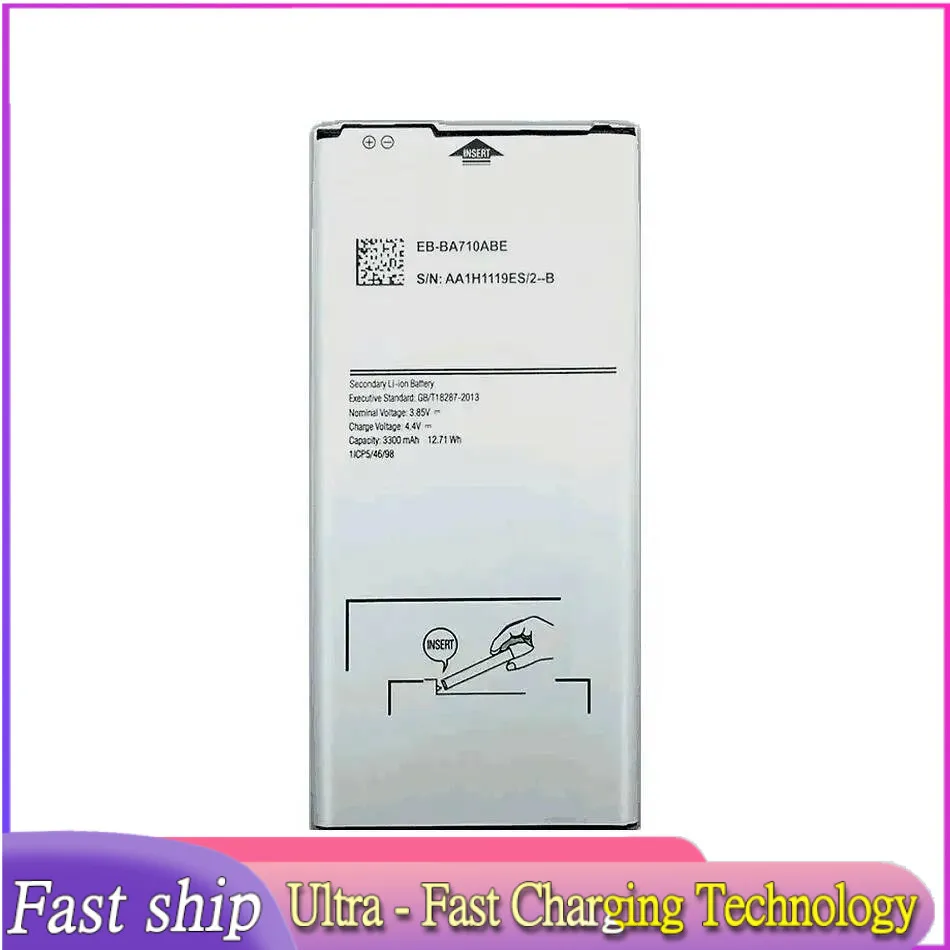 

Mobile Phone Battery EB-BA710ABE 3300mAh For Samsung Galaxy A7 2016 Edition A710 SM A710F A7100 A7109 EB BA710ABE