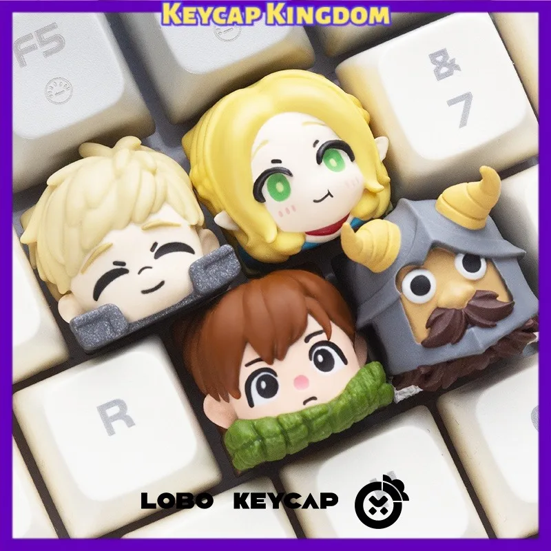Marcille Delicious in Dungeon Anime Keycap Resin Cute Custom Artisan Keycap Mechanical Keyboard Gaming Accessory Gift Collection