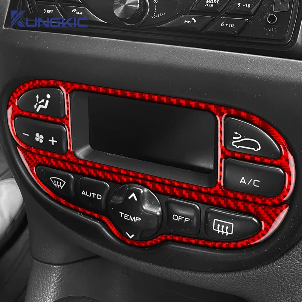 

Real Soft Carbon Fiber Sticker LHD RHD Car Central Control Button Trim For Peugeot 206 1998-2008 2009 2010 2011 2012 2013 2014