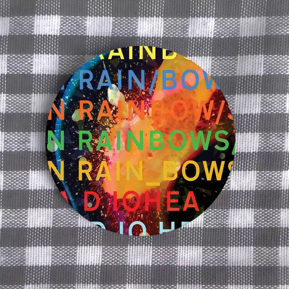 Classic Rock Band R-RadioheadS Badges Soft Button Pin Bright Printed Icon Gift For Friends Badge Collar Brooch Lapel Pin Metal
