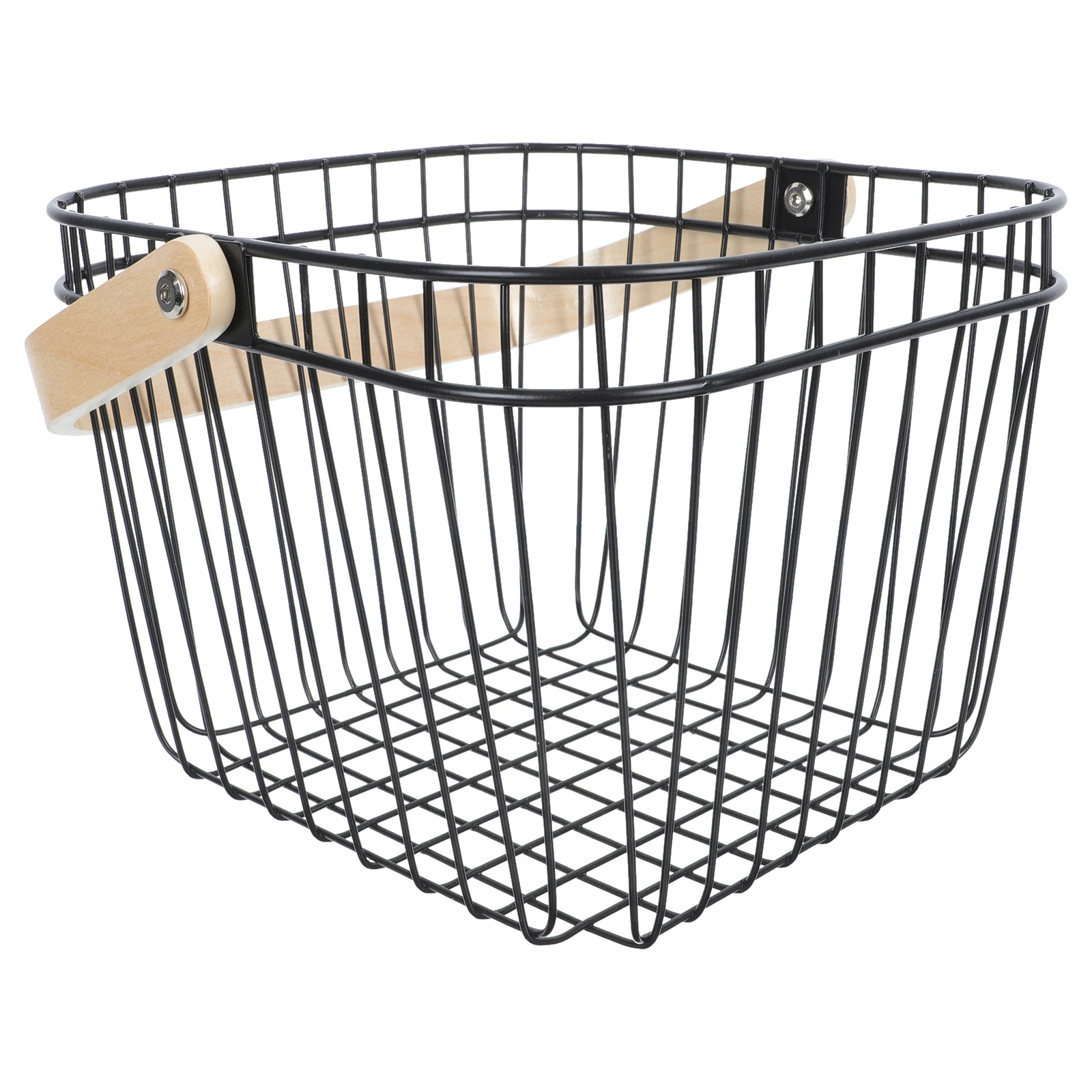 

1pc Iron Fruit Basket Hollow Design Large Capacity Storage Snack Dessert Serving Vegetable Cleaning Household Decorative