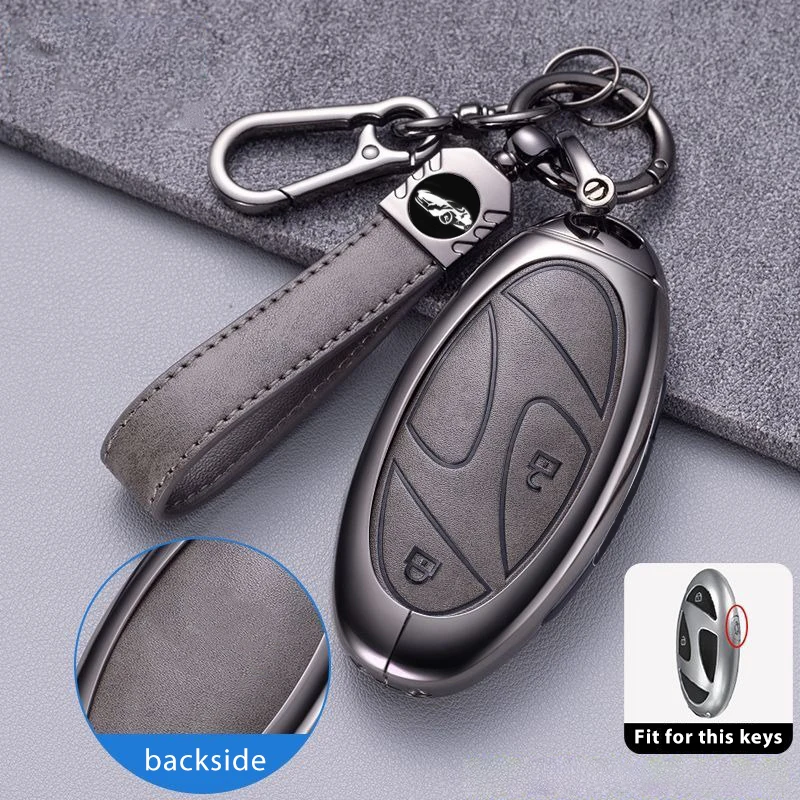 Key Case for Hyundai IONIQ IONIC 6 Kona SX2 N-Line EV Elantra SEL New Grand Prix GN7 Keychain Cover Holder Fob Car Accessories