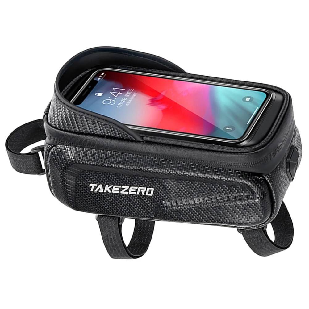 

Велосипедная сумка с твердым корпусом, водонепроницаемая, непромокаемая, велосипедная сумка с сенсорным экраном, вместительная велосипедная сумка-подставка для телефона, аксессуары для велосипеда