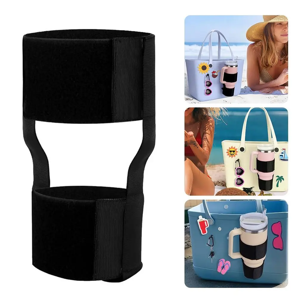 Fashion DIY Drink Holder for Bogg Bag Rubber Beach Bag Nylon Cup Holder Handbag Portable Storage Bag for for