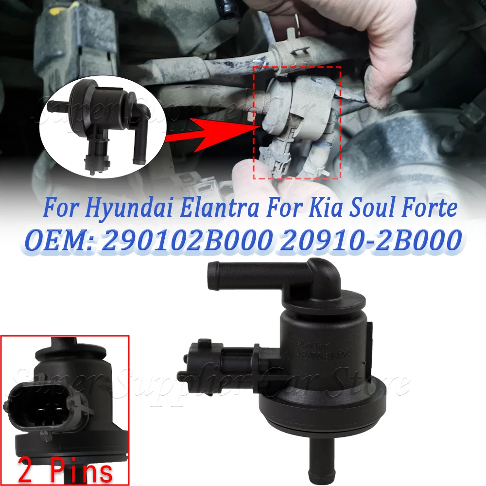 

Соленоид клапана продувки паров, новые автомобильные аксессуары, подходит для HYUNDAI ACCENT KIA SOUL 2008-2019 20910-2B000 290102B000