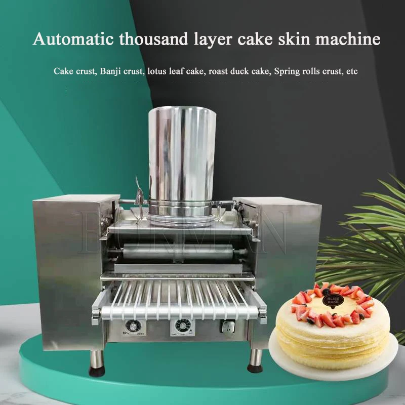 Melaleuca Cake Crust Machine Durian Pancake Maker Machine Spring Roll Pastry Crepe