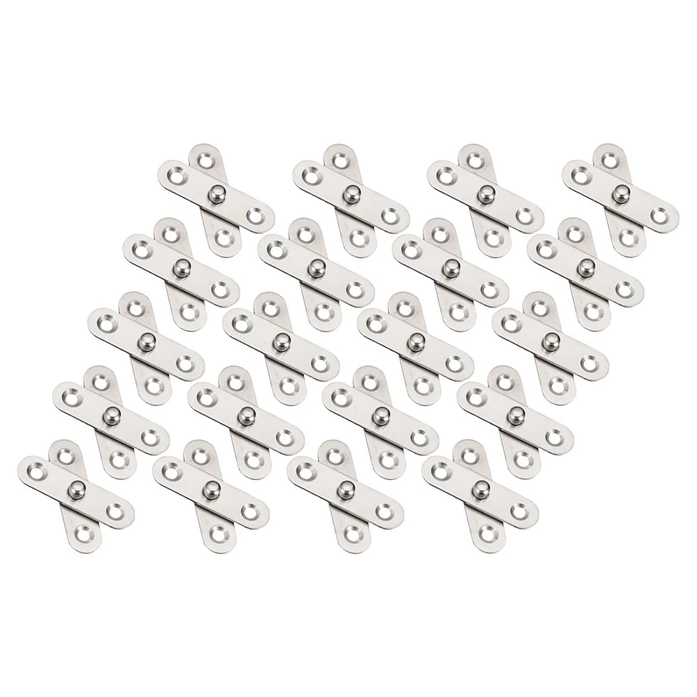 

20 Pcs Door Window Curtains Hidden Hinge 360 Degree Heavy Duty Rotation Pivot Rotating Silver Rotatable Hinges