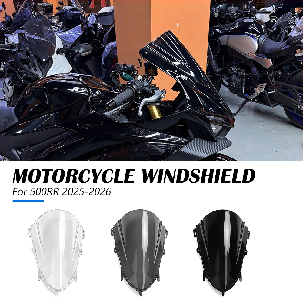 Motorcycle Accessories Sport Front WindScreen Windshield Visor Deflector For ZXMOTO ZXJC ZX MOTO 500RR 500 RR ZX500 2025-2026