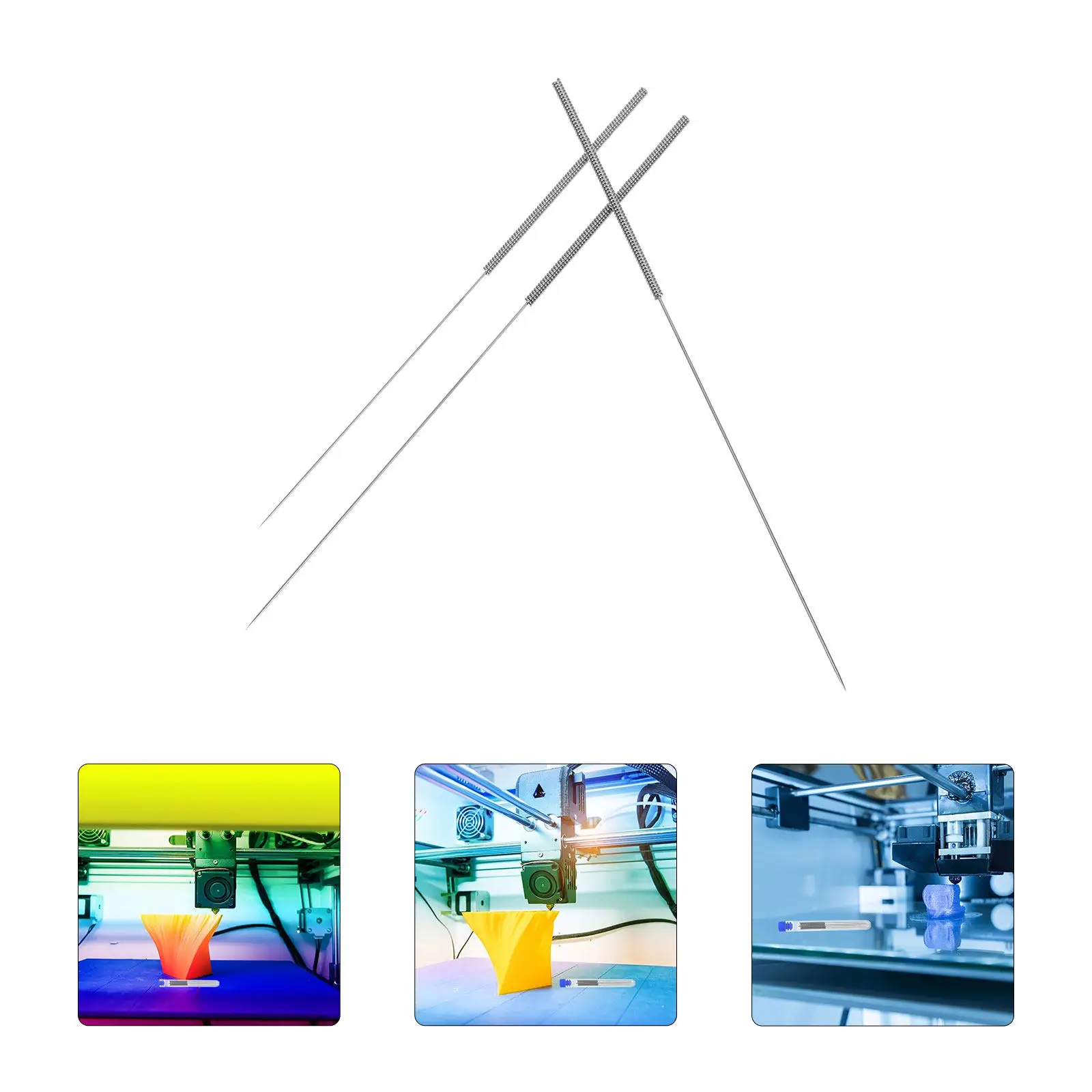 

30Pcs 3D Printer Nozzle Cleaning Kit Stainless Steel Needles High Precision Clog Cleaner Tool for Stable Printing Performance