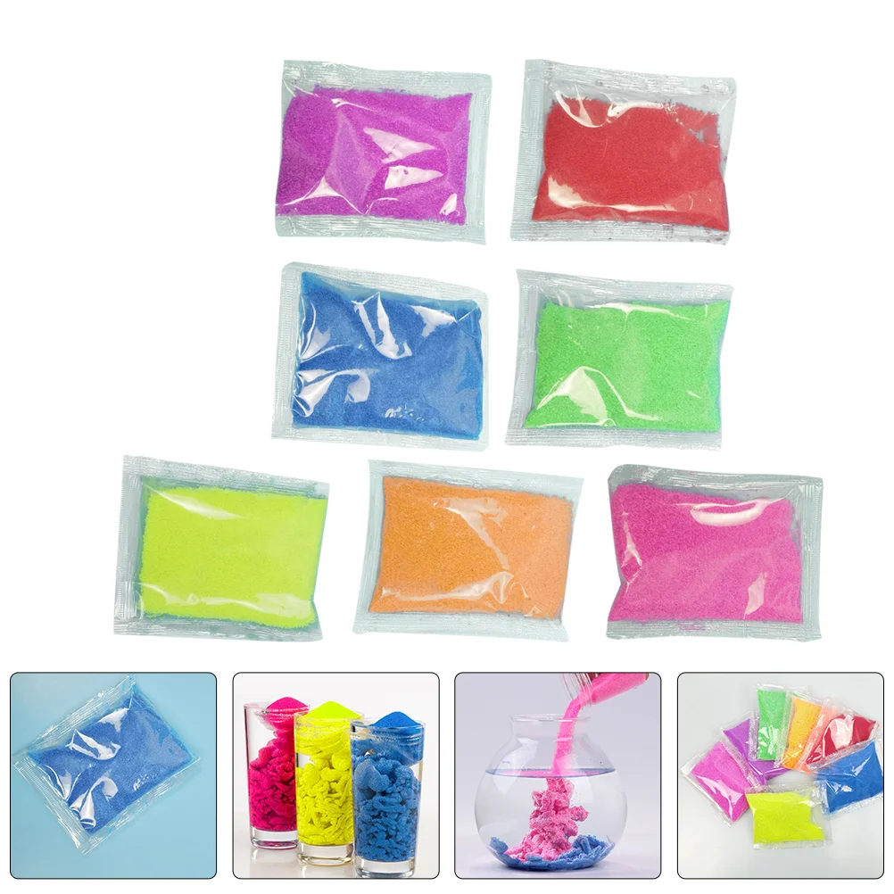 7 Packs Toy Hydrophobic Learning Small Accessory Trimethyl Alcohol Portable Funny Toys Child Kids Sands