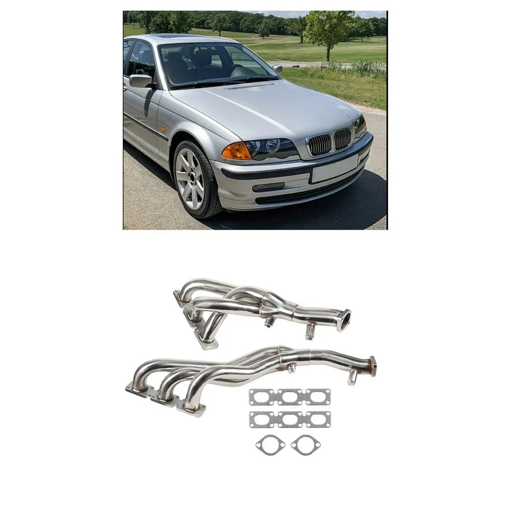 Stainless Steel Performance Exhaust Manifold Headers For BMW E46 E39 Z3 2.5L 2.8L 3.0L L6 Engines