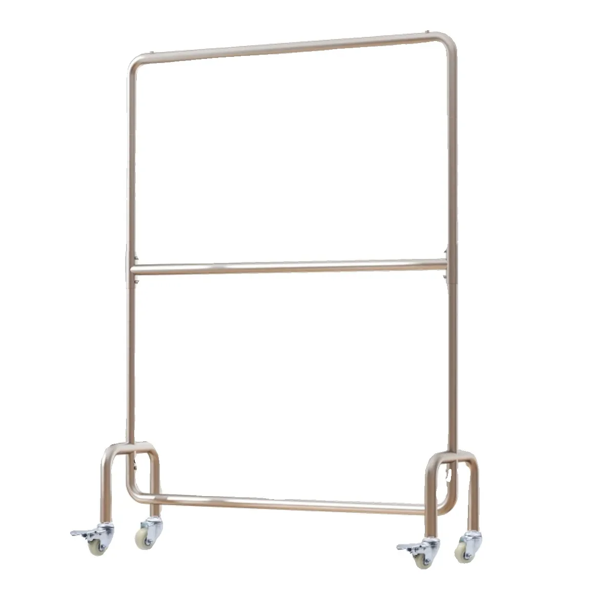 

store displays stainless steel double-layer floor-to-ceiling hangers, special shelves that can be lifted and moved with wheels