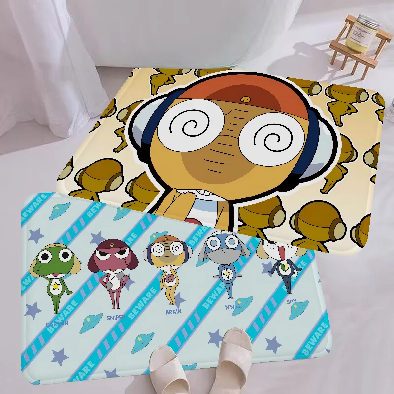 Cartoon Divertente Keroro Gunsou Rana Tappetino Tappeto per bambini Camera da letto Decorazione Balcone Zerbino antiscivolo Hotel