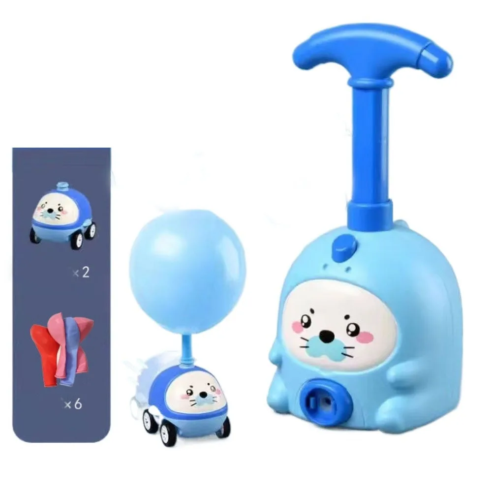 

Car Tower Design Balloon Launcher Toy Stimulating Inertia Balloon Launch Playset Inertial Air Power Toys Duck Scientific Toy