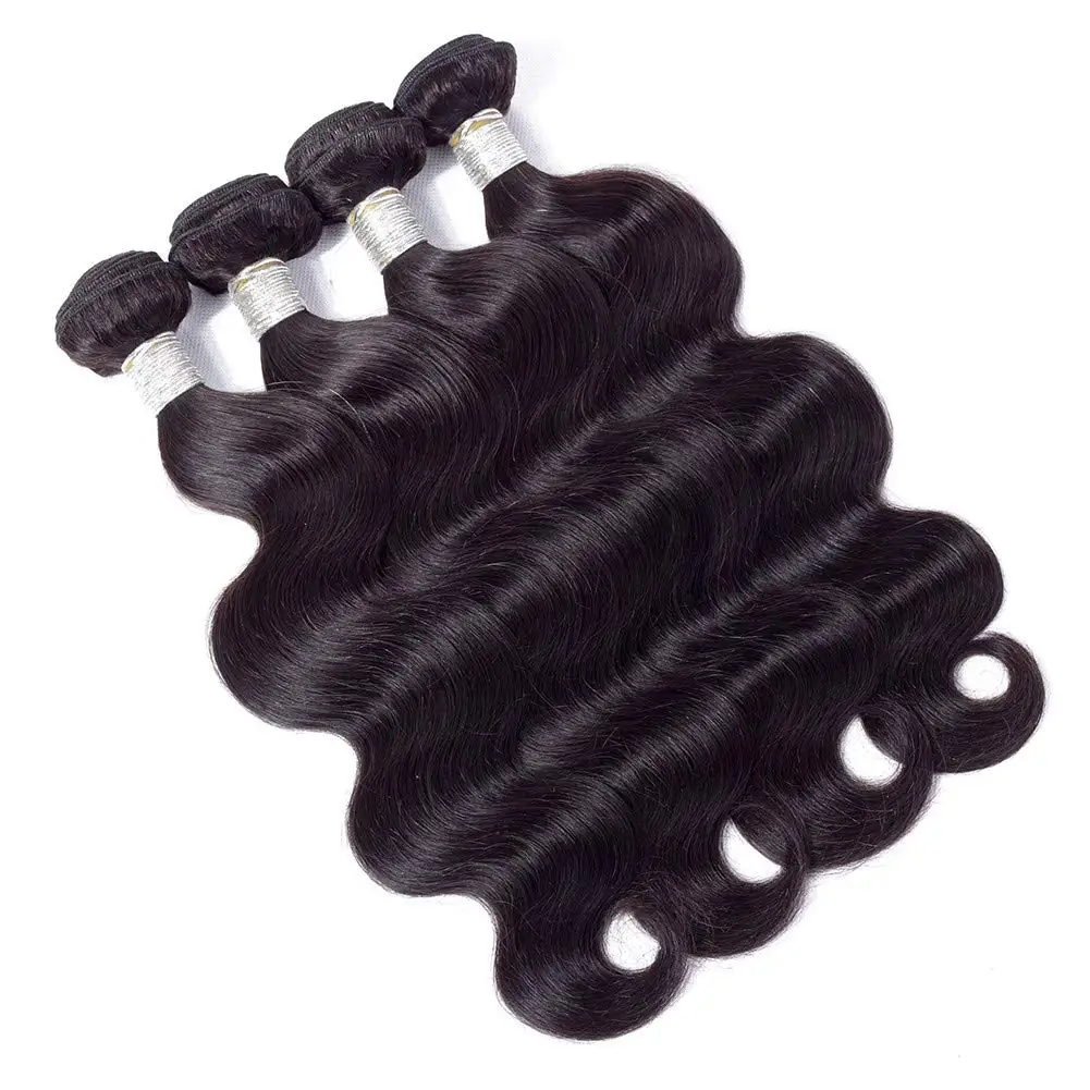 Paquetes de cabello humano Paquetes de onda del cuerpo Cabello humano 18 20 22 pulgadas Grado 10A 100% Cabello virgen brasileño sin procesar