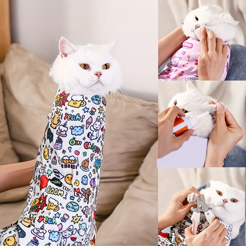 Extra Large Anti-Escape Cat Cloth for Trimming & Grooming. Washable, Durable & Playful Design. Pet Grooming Essentials!