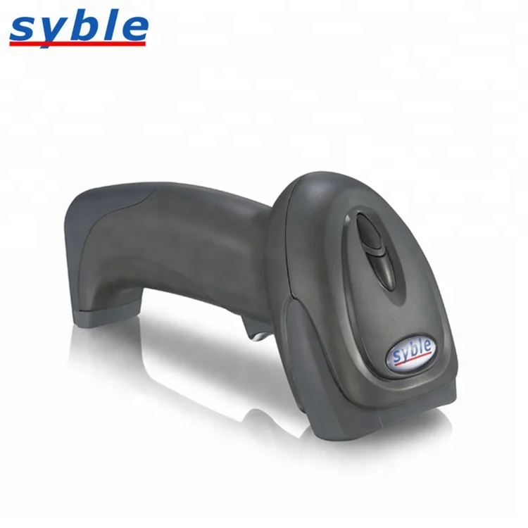 Syble XB-5066BT 1D Laser Wireless Barcode Scanner with Base for Computer Hardware