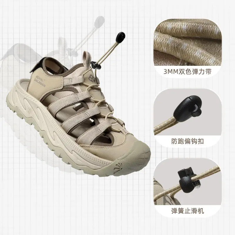 Salaman Sandals men outdoor Upstream Shoes Aqua Shoes Wading Sneakers lightweight quick-drying beach water shoes women shoes