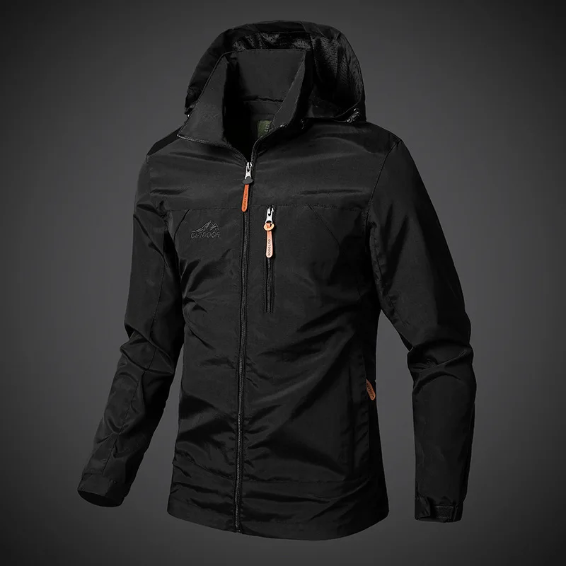 2024 autumn and winter men\'s jackets the new style can take off the hat jacket men\'s jackets waterproof fashion person