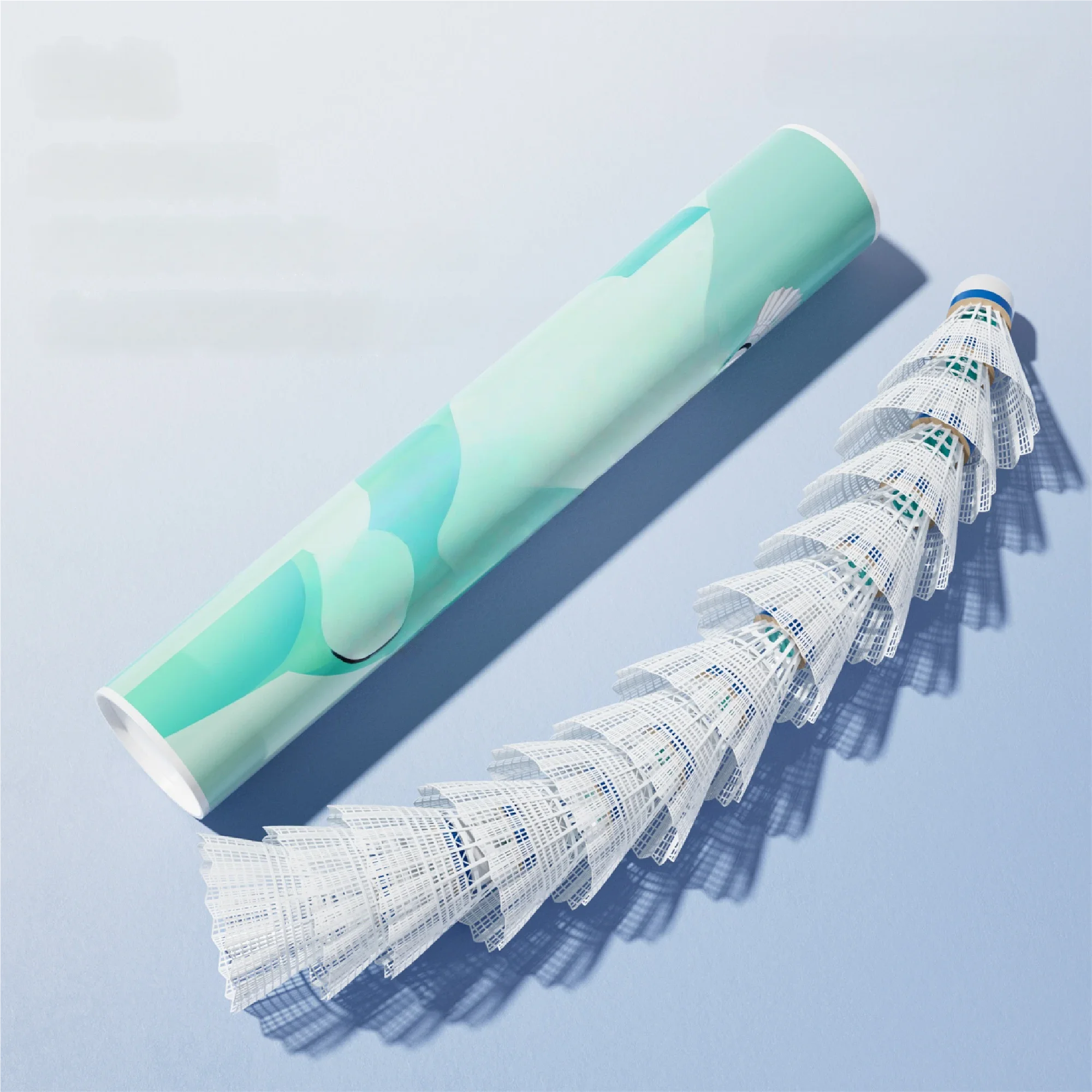 60-12pcs Plastic Training Ball Lightweight Badminton for Hitting Practice Portable Shuttlecocks for Training Entertainment