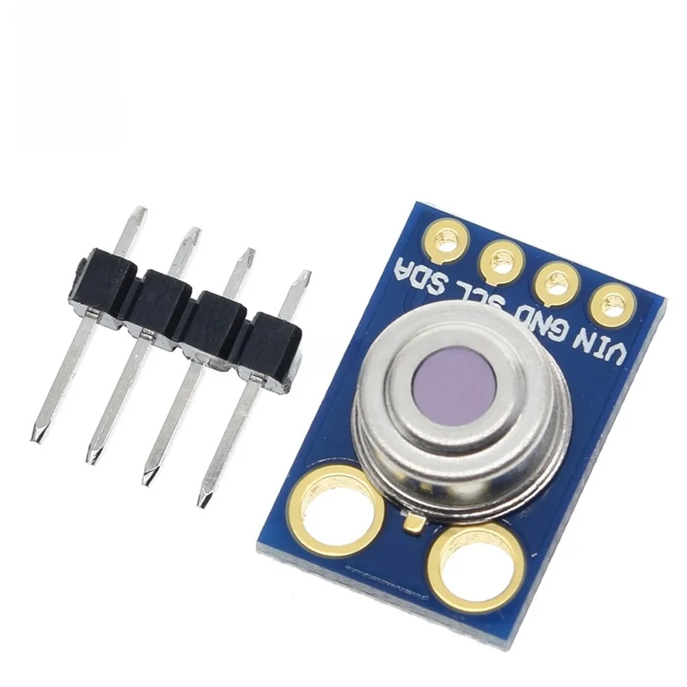 Non For Contact Infrared Temperature Sensor Module MLX90614ESF I2C Digital Chip For Industrial DIY Testing -70C To 380C Blue PCB