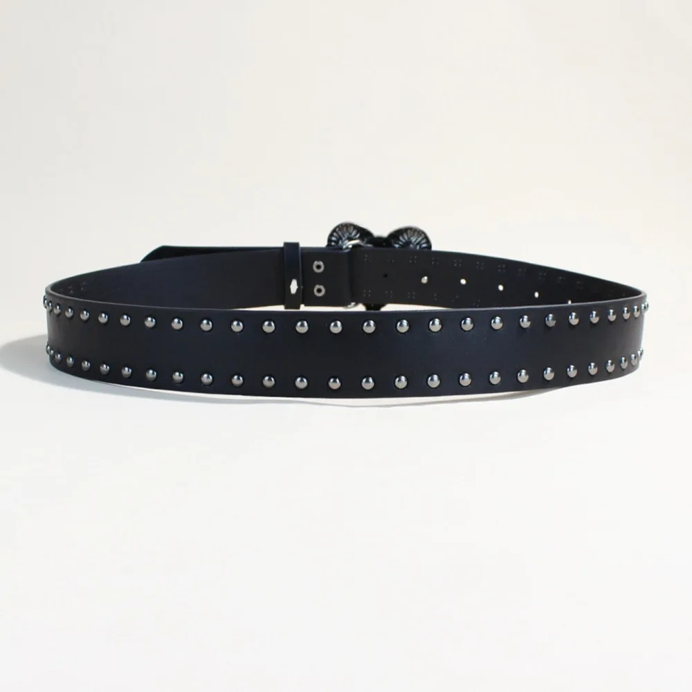 2026 Luxury Brand Gothic Y2K Women Men Belts Goth Ladies Hip hop Punk Rivet Skeleton Print Waist Belt Jeans Waistband view 5