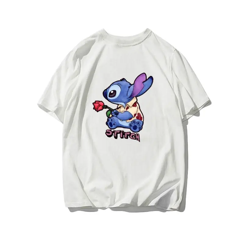 تي شيرت ديزني بارك ميكي ماوس دونالد داك آند تايغريس رياضي لطيف من القطن الخالص، تي شيرت كبير بأكمام قصيرة يسمح بمرور الهواء #2