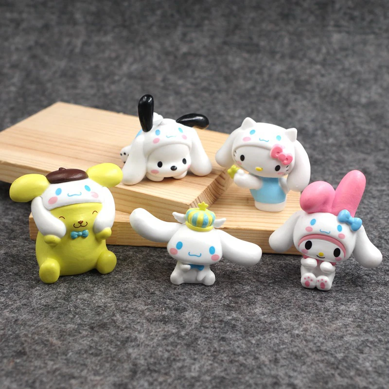 

Кавайная Sanrio Cinnamoroll экшн-фигурка понравило куроми Пом Пурин Хелло Китти Аниме Фигурки игрушки Модель Кукла моя мелодия подарки