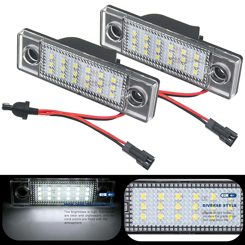 2 قطعة Canbus خطأ مجاني Led لمبات عدد لوحة ترخيص ضوء سيارة LED مصباح لشروليه أورلاندو 2012 2013 2014 تصفيف السيارة