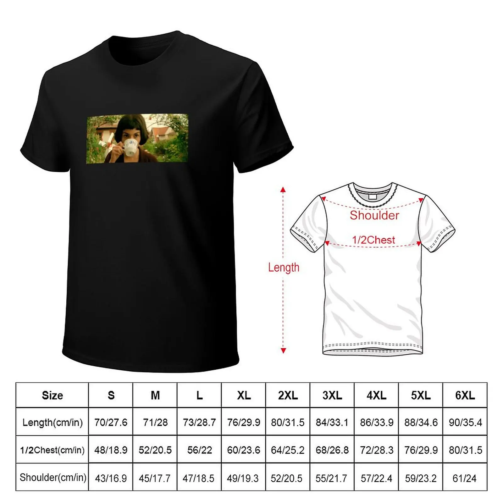 amélie screencaps T-Shirt men t shirt cotton 100% T-Shirt