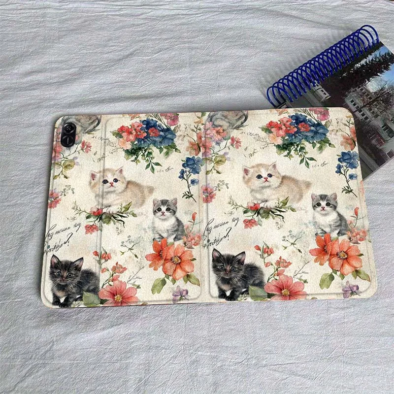 Cartoon Cute Cat Anime For Huawei MatePad Air SE Pro M6 M5 M2 T10s T5 10 11 12.6 11.5 12 X 10.8 Inch 10.1 Tablet Case