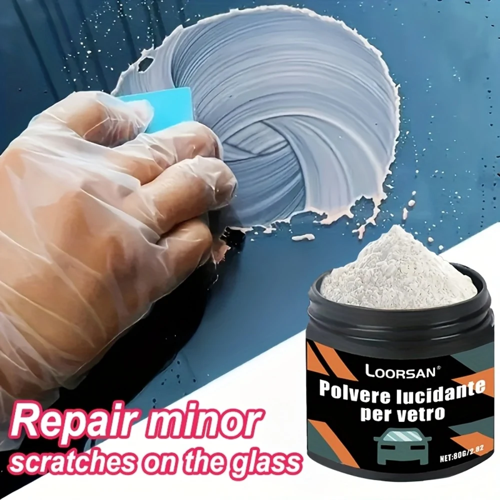 

LOORSAN Professional Glass Polishing Powder - Restores Clarity, Scratch & Oxidation Removal, for Car, RV, Mirror, Window, Glass