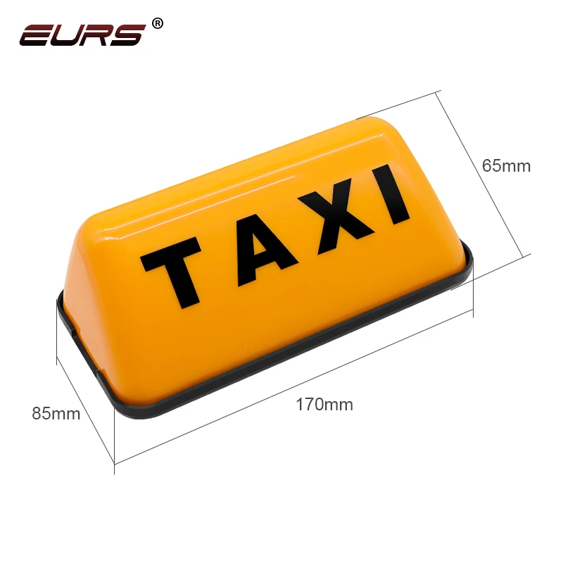 EURS Car Taxi Lights LED Sign Decor Glowing Decor Auto Dome Lights Taxi Lights TAXI-COB 12V Taxi Light with Car Charger Inverter