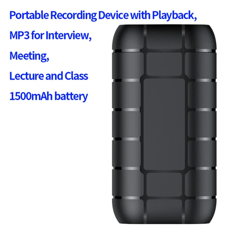 A73E-Mini Voice-Activated Recorder Multi-Function Voice Recorder Portable, Long Standby, Large For Recording Music, Conference