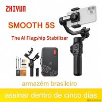 【Ship from Brazil】ZHIYUN SMOOTH 5S AI Flagship Tracking Handheld Stabilizer 3-Axis Smartphone Gimbal Outdoor Gimbals